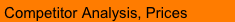  Competitor Analysis, Prices